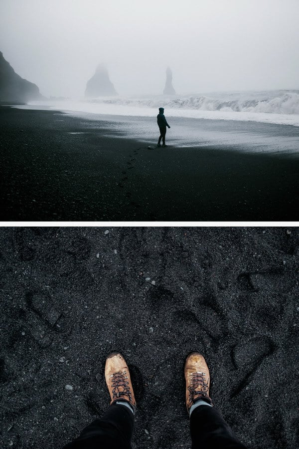 Things to do and see in Vik Iceland! Visiting the black sand beach is at the top of the list. It was truly unlike anything I have every seen before. Whether you are traveling to Iceland in the winter or summer you will not want to miss a trip to Vik. | Avenly Lane Travel