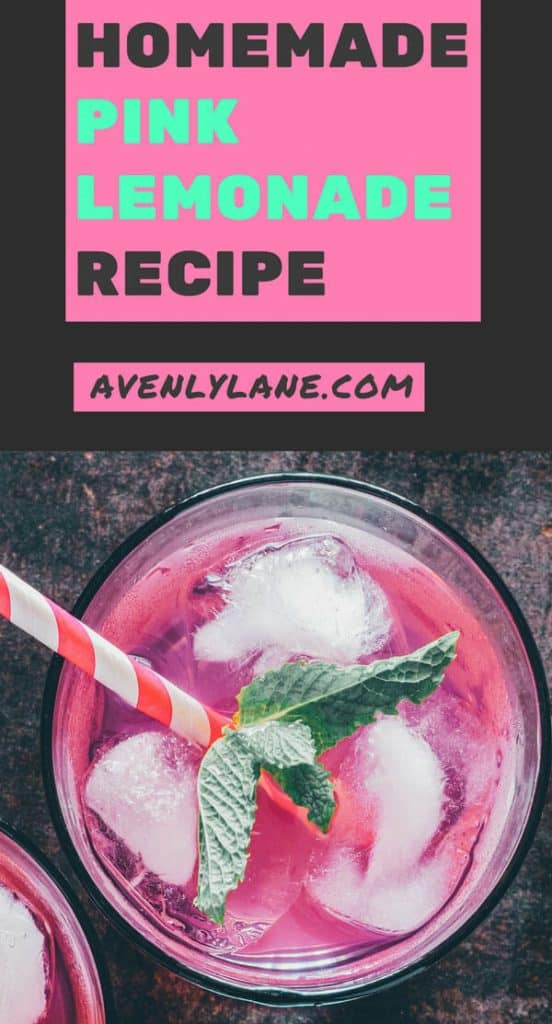 Homemade Pink Lemonade Recipe