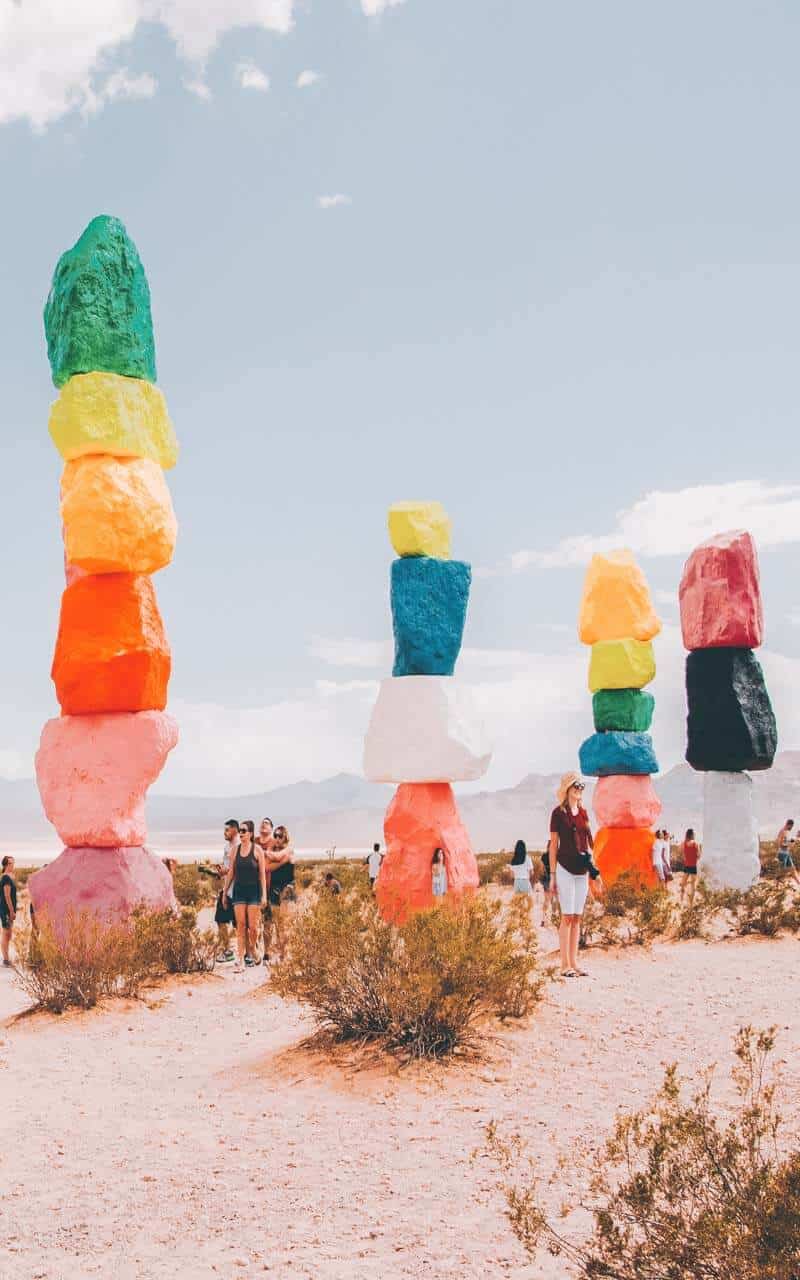 Seven Magic Mountains in Vegas.