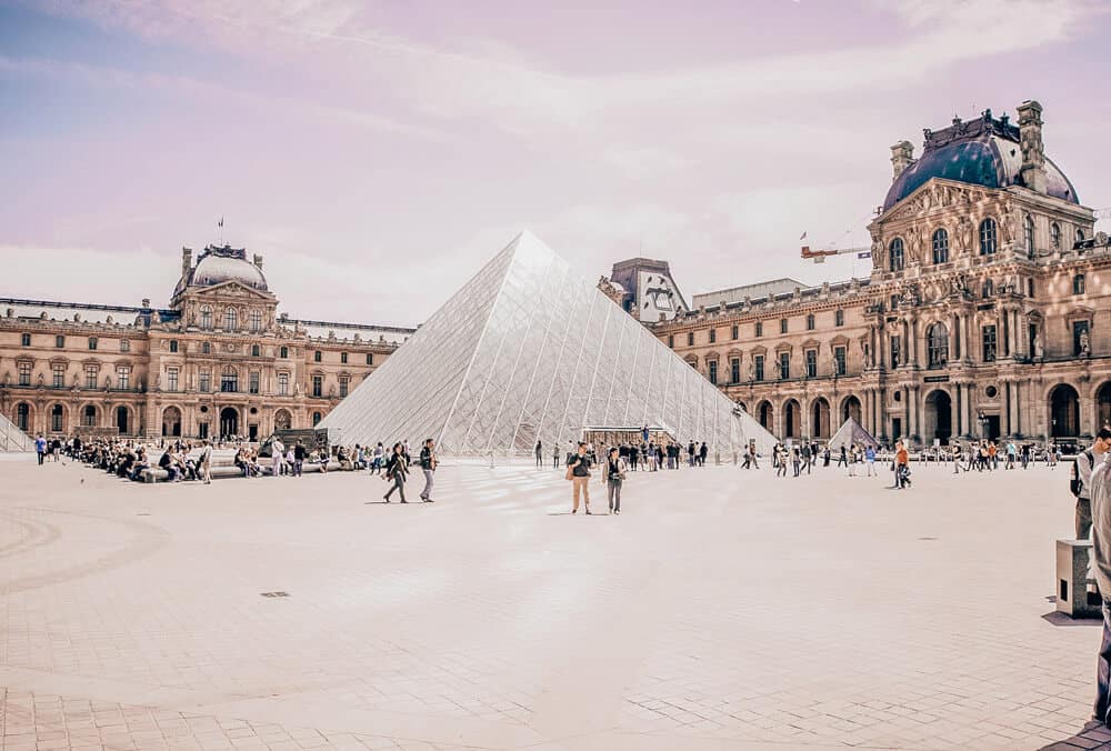 The Louvre in Paris. Find the best places to visit in Paris in 2 days.