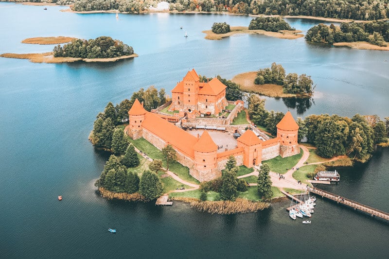 One of the best castles in Lithuania. Trakai Island Castle.