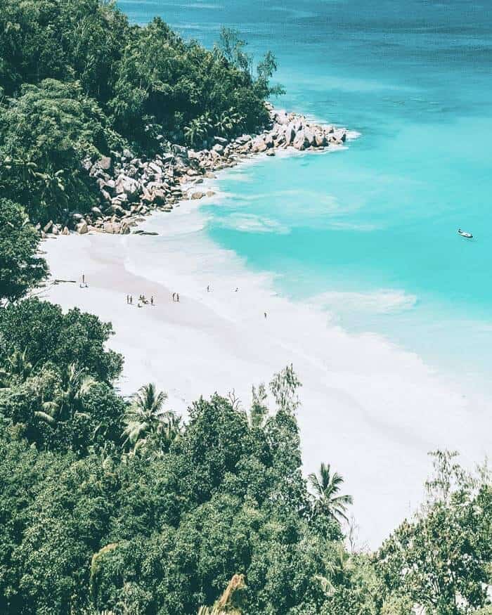 Anse Georgette is another gorgeous Seychelles beach on the island of Praslin. 