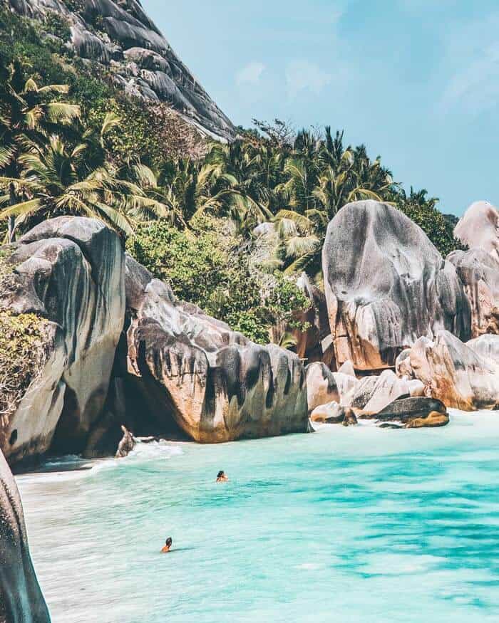 Seychelles Beach, Anse Source d’Argent beach on La Digue Island