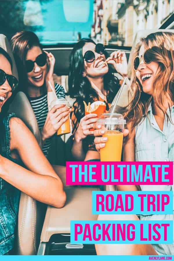 The Ultimate Road Trip Packing List. #roadtrip #packinglist #vacation #avenlylane