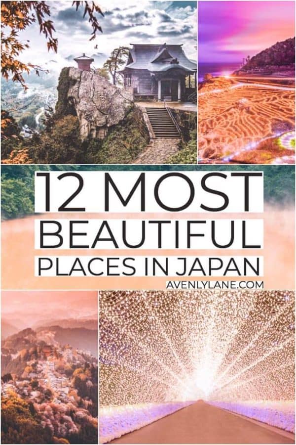 The Most Beautiful Places in Japan. The islands of Japan are some of the most beautiful islands in the world. With the length of the archipelago being covered in a variety of climates, foliage, and mountains, there is something incredible to see in every direction. Check out the Ultimate Japan Bucket List by clicking through to www.avenlylane.com #Japan #bucketlist #asia #travel #travelblog #AVENLYLANE #AVENLYLANETRAVEL