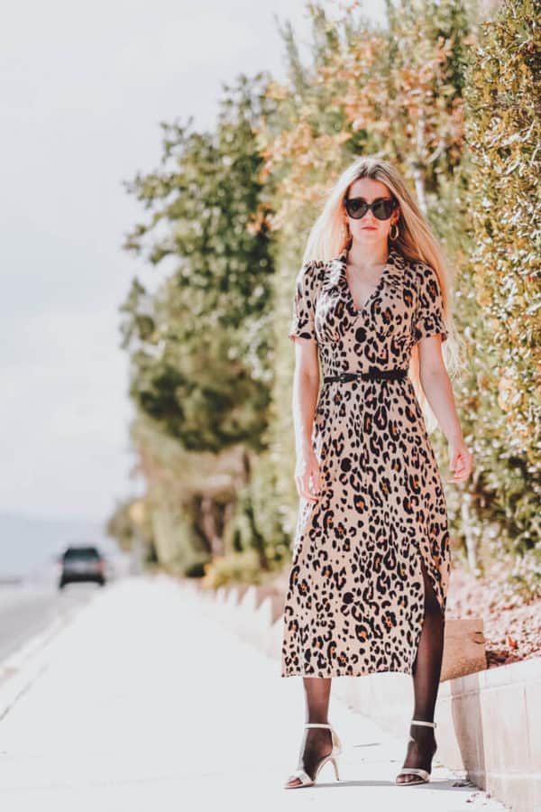 My Favorite Must Have Fall Dress to Wear with Tights. Leopard is a major fall trend this year and I couldn't be happier about it! I love finding new ways to style these fall dresses and wearing them with tights and heels or boots makes for the perfect fall or winter outfit! Let me know what you think on www.avenlylane.com | #AVENLYLANE #dress #dresses #falloutfits #falldresses #fallstyle #styleinspiration #style #outfits #fashion #fallfashion 