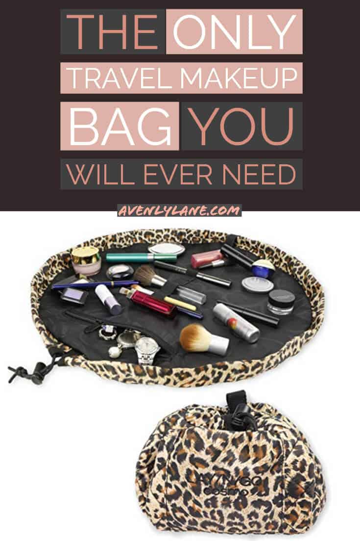 Best Travel makeup Bag and cosmetic bag! I have tried so many different makeup bags and they have all failed me miserably! This one is by FAR the best cosmetic bag for travel I have ever used! #AVENLYLANE #AVENLYLANETRAVEL #makeup #travel #packinglist #makeupbag #travelessentials #traveltoiletries #travelmakeup