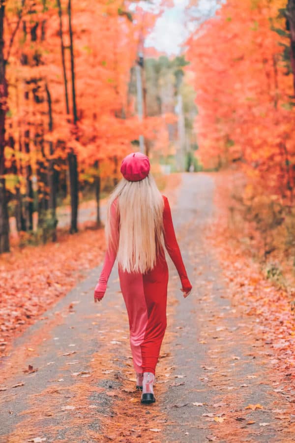 Visiting Warren and Stowe Vermont were my two favorite places we saw! Have you been to Vermont to see the fall foliage? It is the most beautiful place I have ever spent fall! Check out my favorite Pink Dress I wore for the New England Fall! 