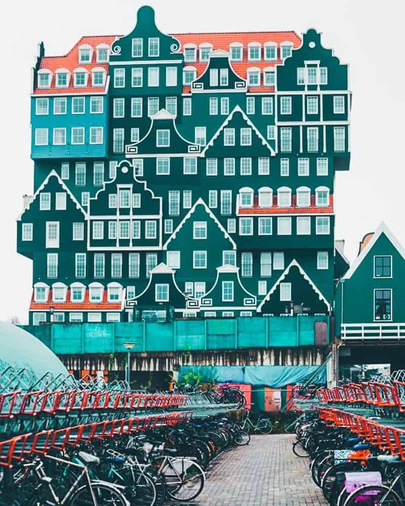 Inntel Hotel Zaandam in the Netherlands! One of the coolest buildings I have ever seen!