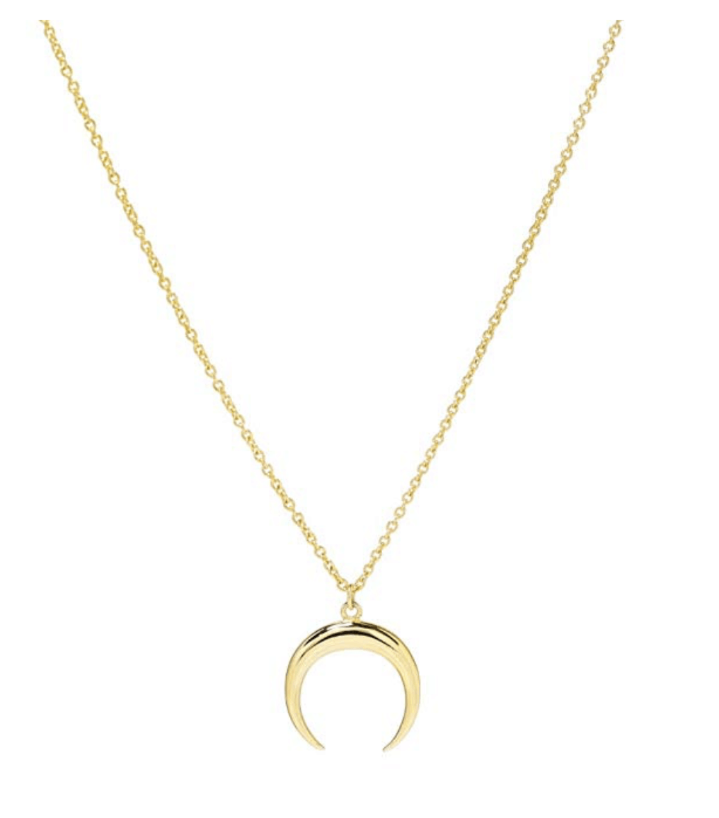 Crescent moon necklace