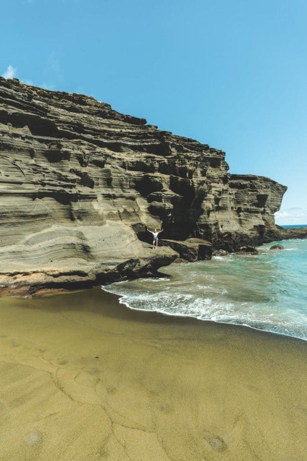 Papakolea Beach: The Best Big Island Beach (My first time swimming since getting sick)﻿