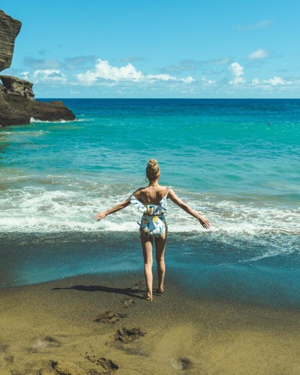 Papakolea Beach: The Best Big Island Beach (My first time swimming since getting sick)﻿