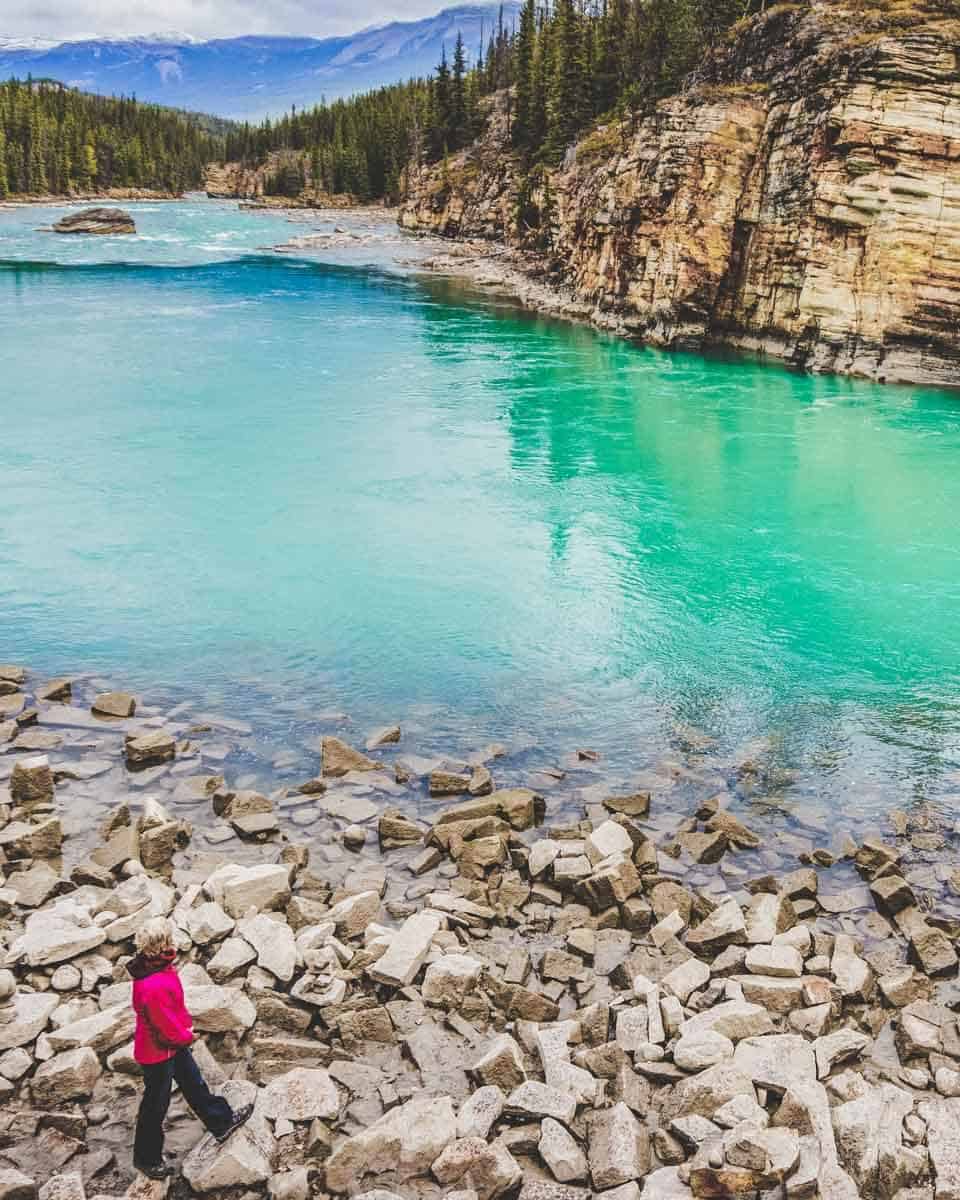 Athabasca River in Jasper National Park.